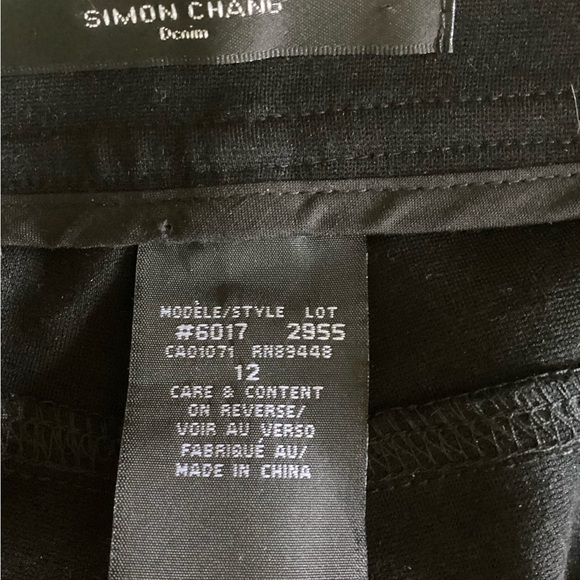 Simon Chang black pant, size 12 - Picture 8 of 9